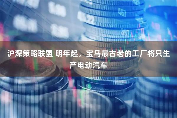 沪深策略联盟 明年起,宝马最古老的工厂将只生产电动汽车